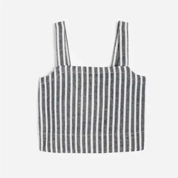 Madewell Squareneck Top in Linen Blend
Stripe - Picture 4 of 9